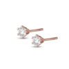 Le Lumiere 6-Claw Diamond Earrings in Rose Gold