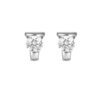 Le Lumiere Diamond Jacket Earrings in White Gold