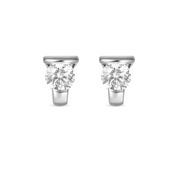 Le Lumiere Diamond Jacket Earrings in White Gold
