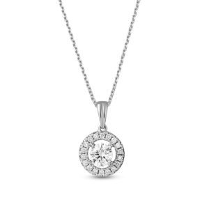 WBG BLISSFUL MIST Pendant in White Gold