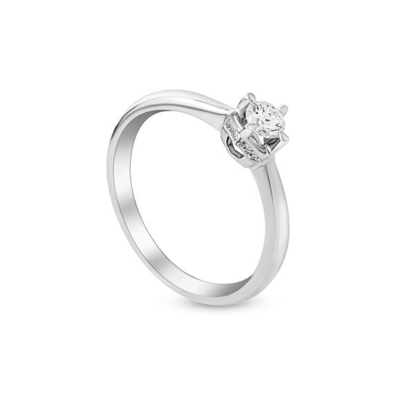 PRINCESS Ring in White Gold
