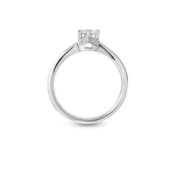 PRINCESS Ring in White Gold