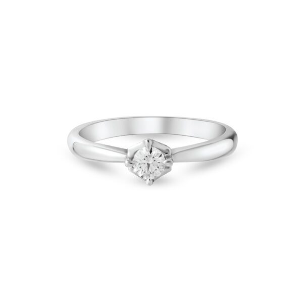 PRINCESS Ring in White Gold