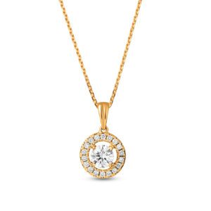 WBG BLISSFUL MIST Pendant in Yellow Gold