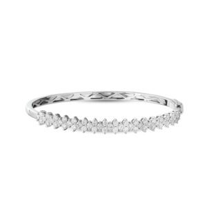 Brilliant Bangle in White Gold