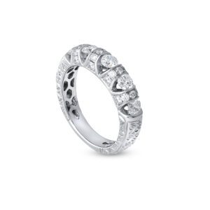 WBG Eterna Lace Ring in White Gold