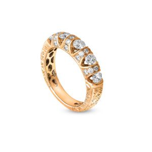 WBG Eterna Lace Ring in Yellow Gold