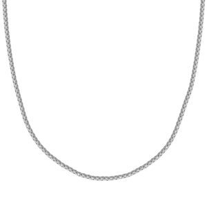 Full Tennis Necklace in White Gold