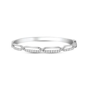 WBG-Mother's Day ETERNITY Multi-Link Bangle in White Gold
