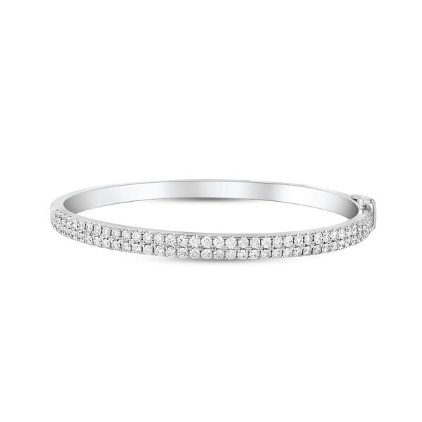 ETERNITY Sleek Bangle in White Gold