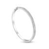 ETERNITY Sleek Bangle in White Gold