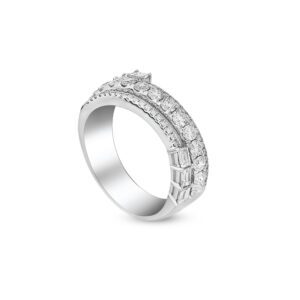 WBG-Mother's Day ETERNITY Mosaic Ring in White Gold