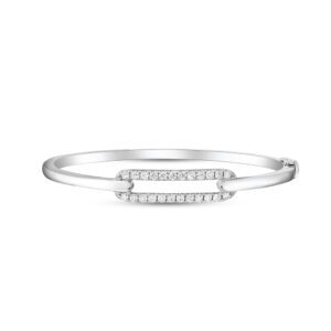 WBG-Mother's Day ETERNITY Link Bangle in White Gold