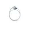JE T'AIME Heart Ring in White Gold