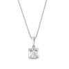 JE T'AIME Heart Pendant in White Gold