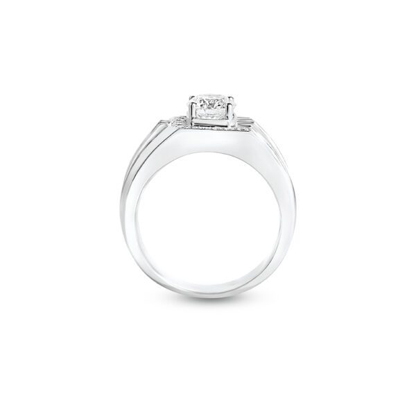 PROTEGER Men Ring in White Gold