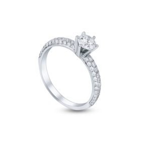 WBG Wedding_Z20061942-16 LUSCIOUS Elegance Solitaire Ring in White Gold