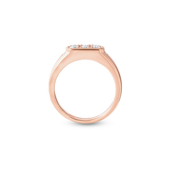 PUISSANCE Men Ring in Rose Gold