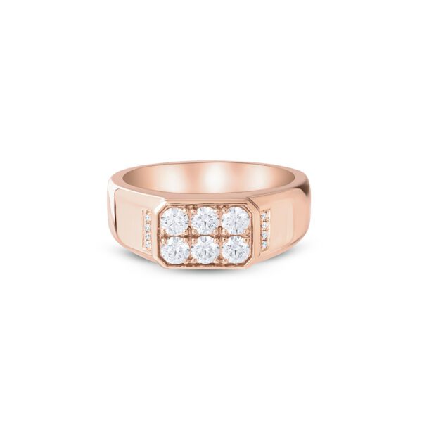 PUISSANCE Men Ring in Rose Gold