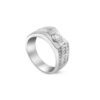 CONQUISTI Men Ring in White Gold
