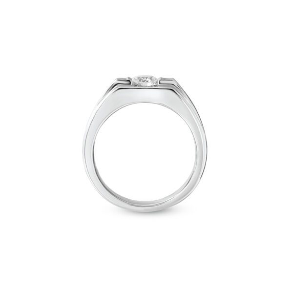 CONQUISTI Men Ring in White Gold
