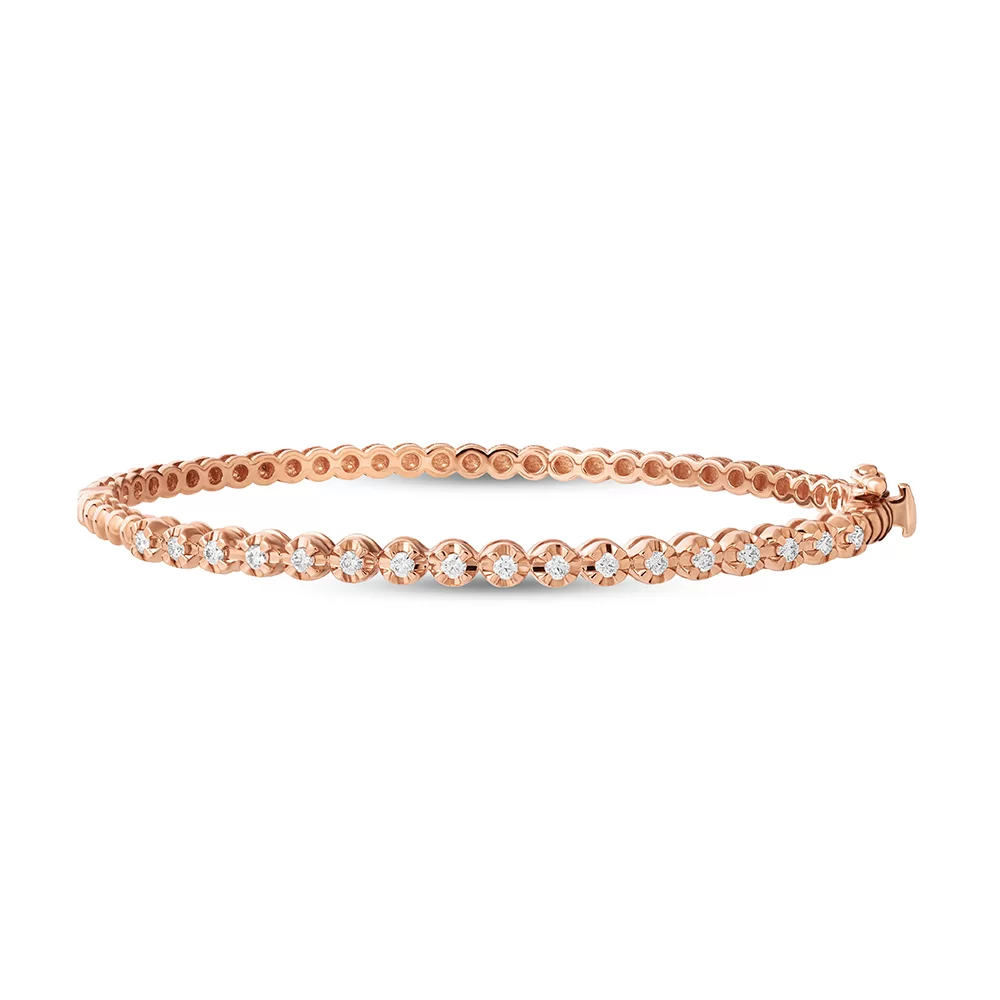 Eternity Bangle in Rose Gold
