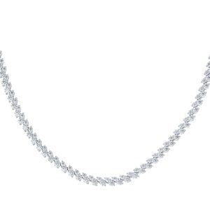 WBG Wedding_ZN0000198 Gleaming Necklace in White Gold