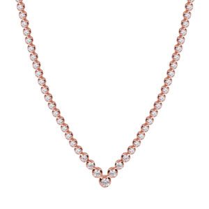 WBG Wedding_ZN0000224 Stream of Sparkle Necklace in Rose Gold