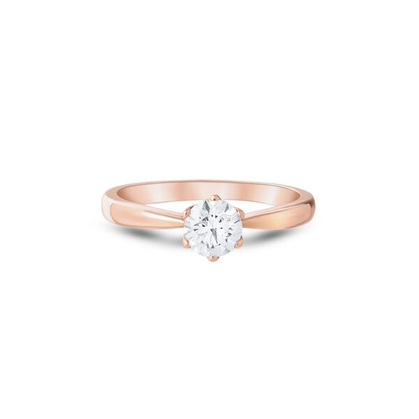 Solitaire Ring in Rose Gold