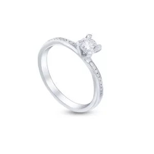 WBG Wedding_ZO0028346-19 PERFECTION Sleek Solitaire Ring in White Gold