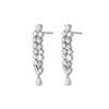 Cascade Earrings in White Gold