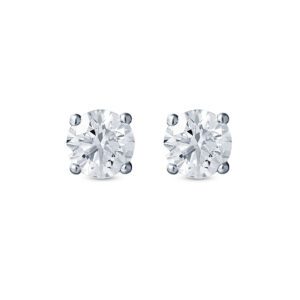 Perfection Grace Studs in White Gold