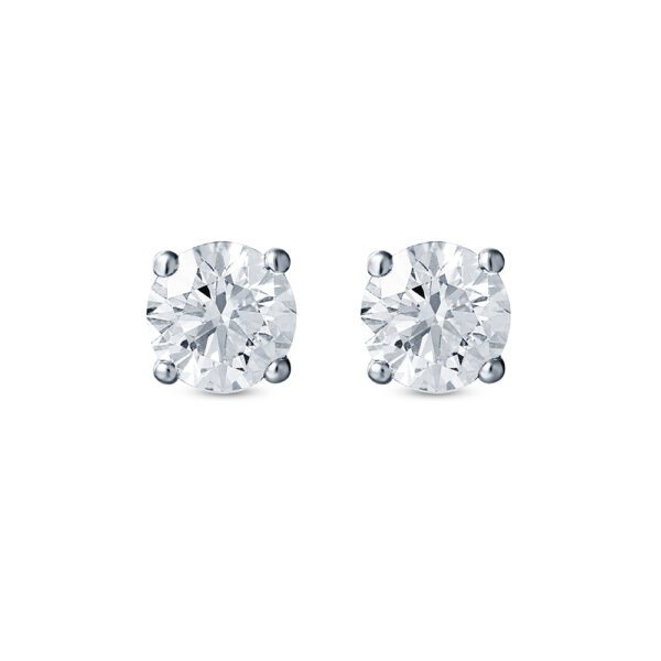 Perfection Grace Studs in White Gold