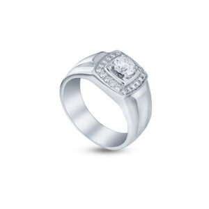 WBG CONQUISTI Men Ring in White Gold