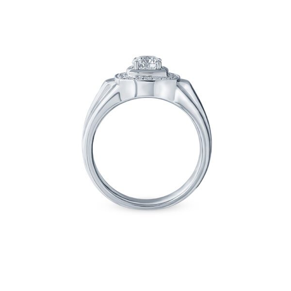 CONQUISTI Men Ring in White Gold