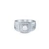CONQUISTI Men Ring in White Gold
