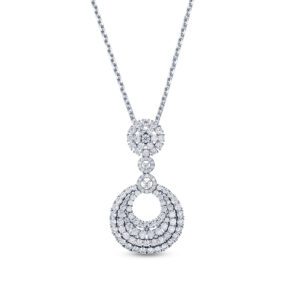 LUXE Gleam Pendant in White Gold
