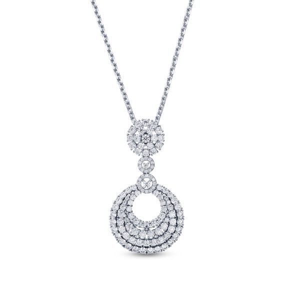 LUXE Gleam Pendant in White Gold