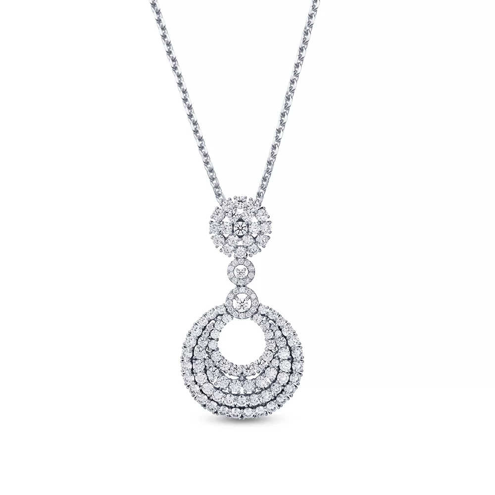 LUXE Gleam Pendant in White Gold
