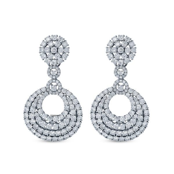 WBG LUXE Gleam Earrings in White Gold