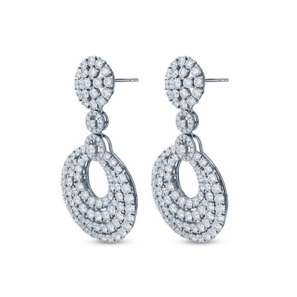 WBG LUXE Gleam Earrings in White Gold