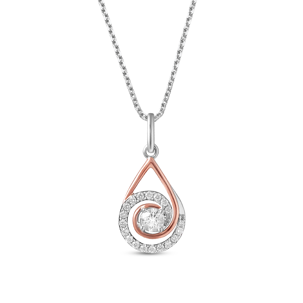 BLISSFUL MIST Liora Spiral Pendant
