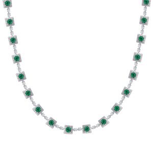 ROYAL Emerald Bezel Necklace