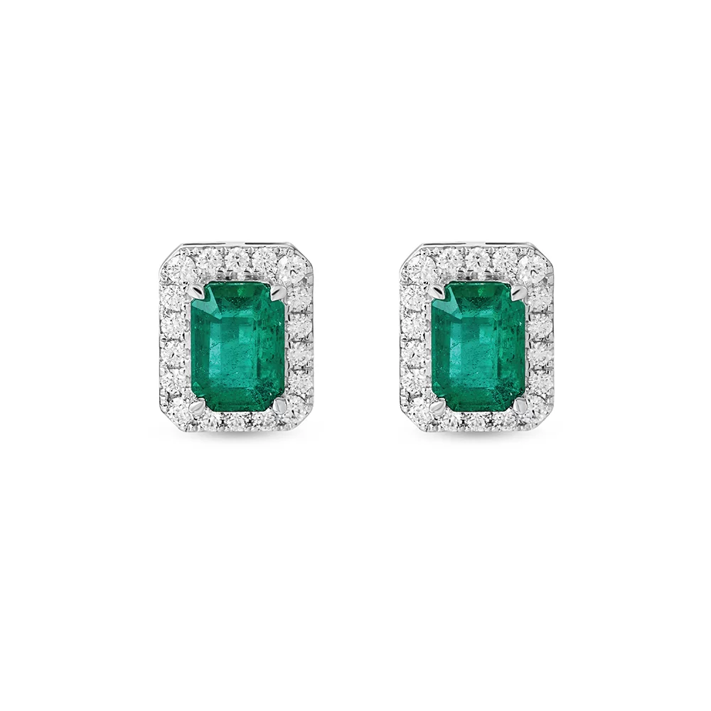 ROYAL Emerald Stud Earrings