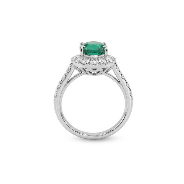 ROYAL Emerald Halo Ring
