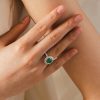 ROYAL Emerald Halo Ring