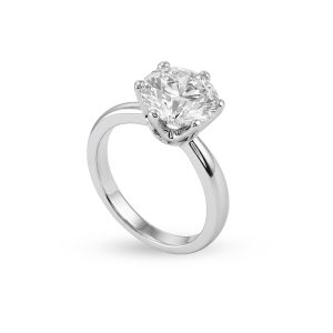 6-Claw Classic Solitaire Ring